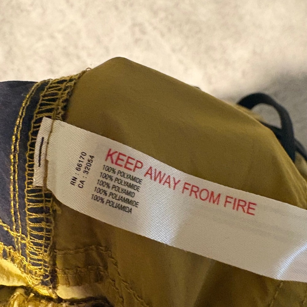 Free People FP Movement Women Colorblock Nylon Cargo Pants Hiking Size M Yellow - Picture 7 of 7